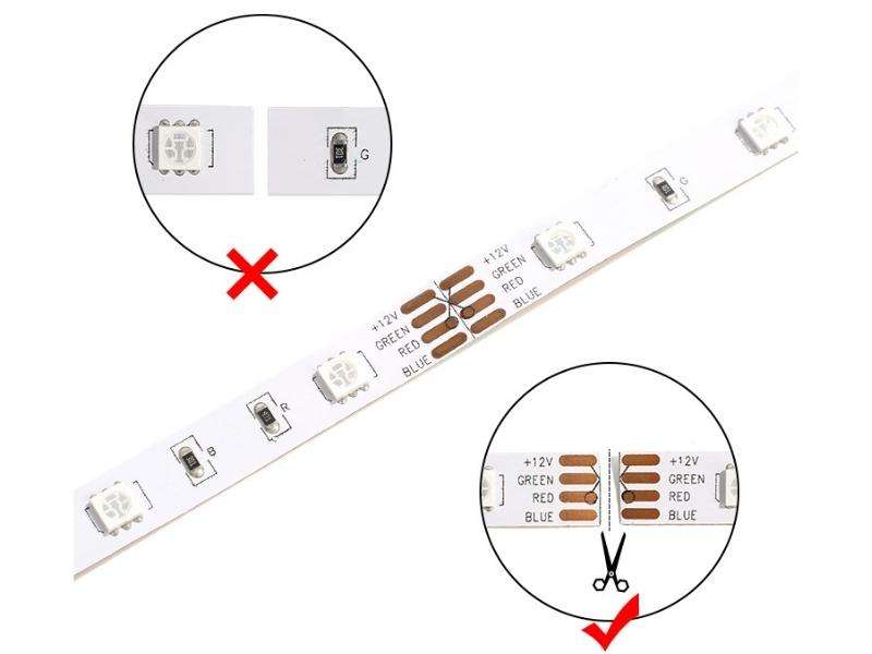 How to cut LED light strips
