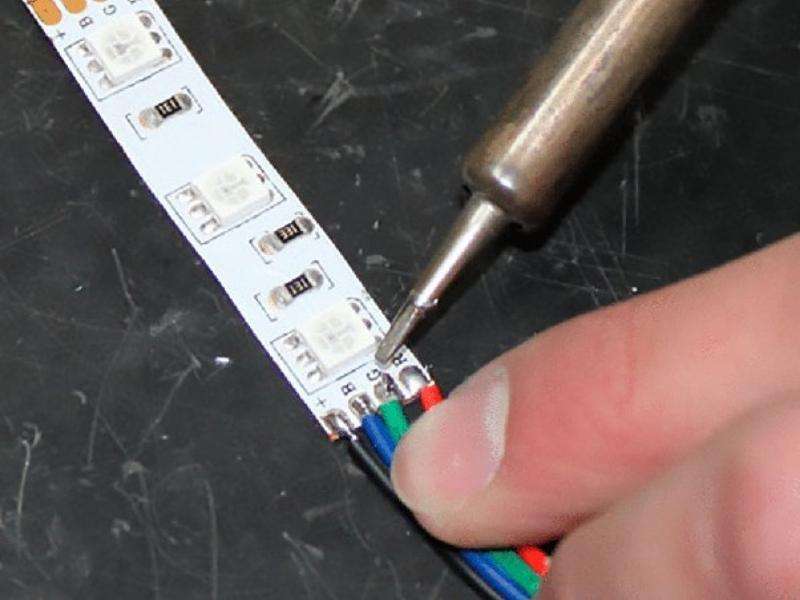 How to fix LED strip lights