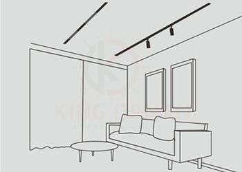 Magnetic track floodlight + spotlight mix and match