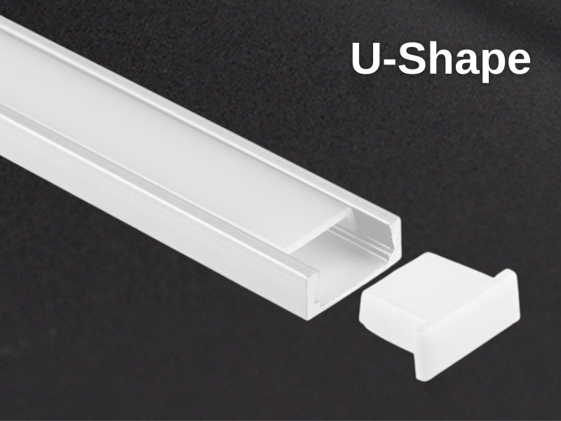 U-shaped aluminum profile