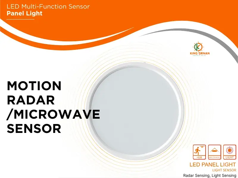 LED multi-function sensor panel light sensor function show